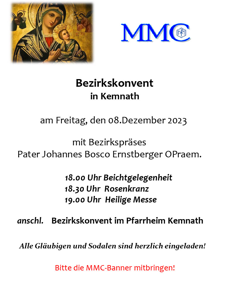 MMC-Bezirkskonvent 08.12.2023